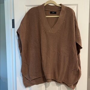 Able Women's Tan V-Neck Sweater
